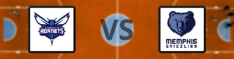 Charlotte Hornets - Memphis Grizzlies odds, speltips, resultat i NBA