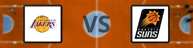 Los Angeles Lakers - Phoenix Suns odds, speltips, resultat i NBA