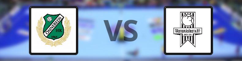 Önnereds HK - VästeråsIrsta HF odds, speltips, resultat i Handbollsligan damer