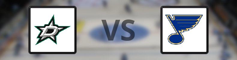 Dallas Stars - St Louis Blues odds, speltips, resultat i NHL