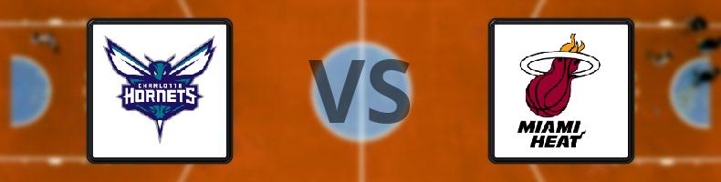 Charlotte Hornets - Miami Heat odds, speltips, resultat i NBA