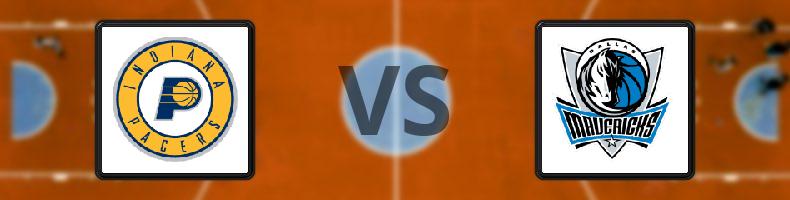 Indiana Pacers - Dallas Mavericks odds, speltips, resultat i NBA