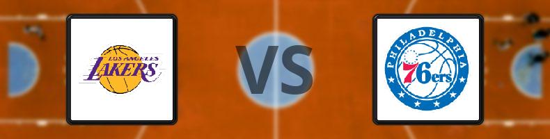 Los Angeles Lakers - Philadelphia 76ers odds, speltips, resultat i NBA