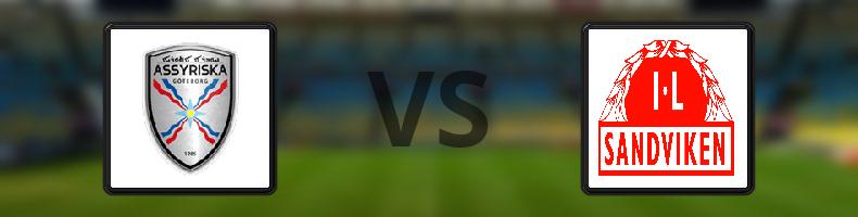 Assyriska - Sandvikens IF odds, speltips, resultat i Svenska Cupen