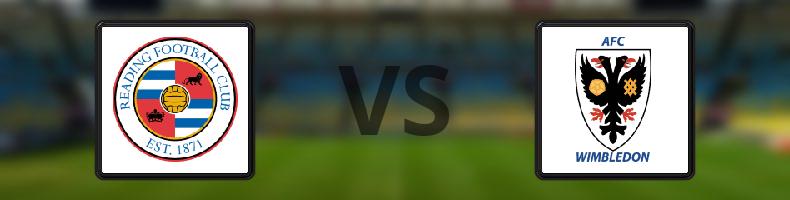 Reading - AFC Wimbledon odds, speltips, resultat i Engelska Ligacupen