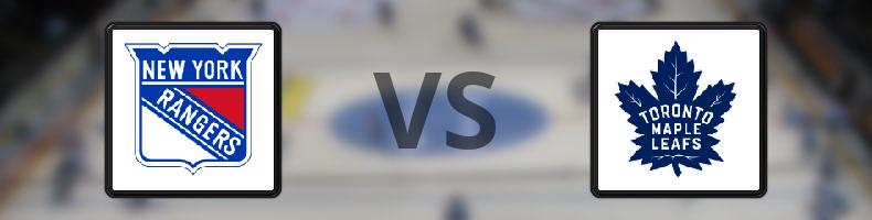New York Rangers - Toronto Maple Leafs odds, speltips, resultat i NHL