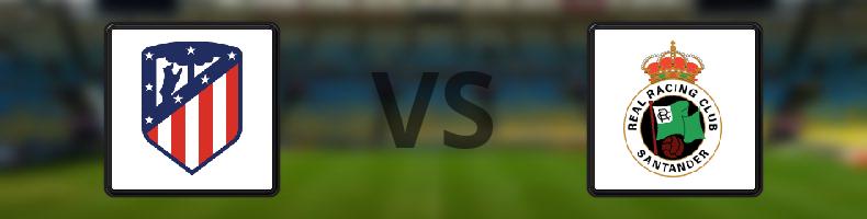 Atlético Madrid - Racing Santander odds, speltips, resultat i La Liga