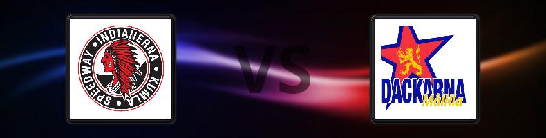 Indianerna - Dackarna odds, speltips, resultat i Elitserien Speedway