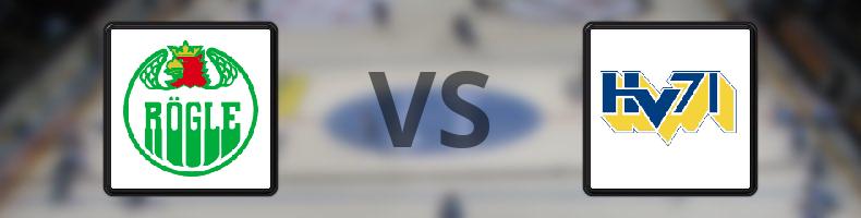 Rögle - HV71 odds, speltips, resultat i SHL