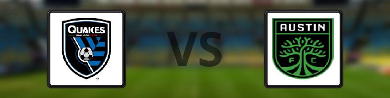 San Jose Earthquakes - Austin FC odds, speltips, resultat i MLS