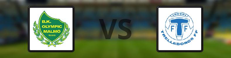 BK Olympic - Trelleborgs FF odds, speltips, resultat i Division 1