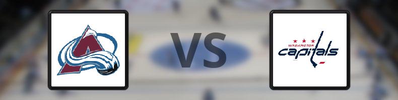 Colorado Avalanche - Washington Capitals odds, speltips, resultat i NHL