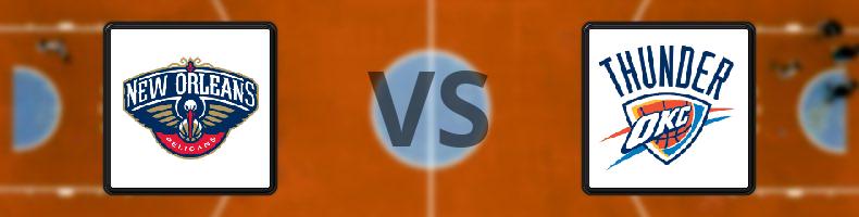 New Orleans Pelicans - Oklahoma City Thunder odds, speltips, resultat i NBA