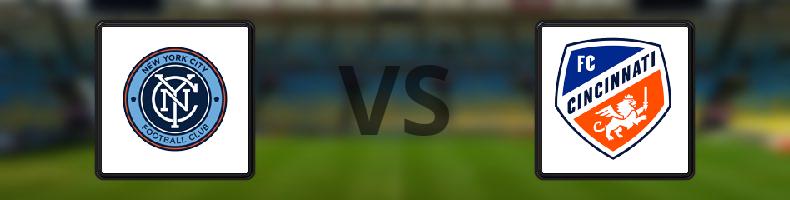 New York City FC - FC Cincinnati odds, speltips, resultat i MLS
