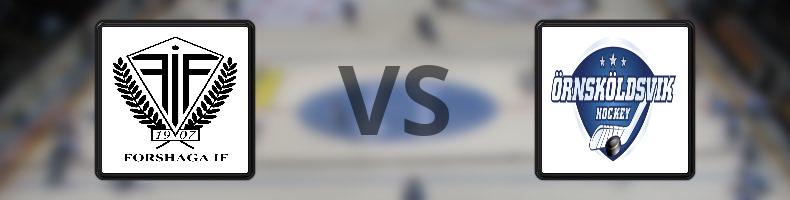 Forshaga IF - Örnsköldsviks SK odds, speltips, resultat i HockeyEttan