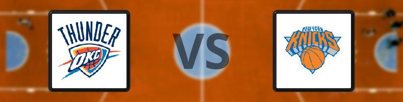 Oklahoma City Thunder - New York Knicks odds, speltips, resultat i NBA