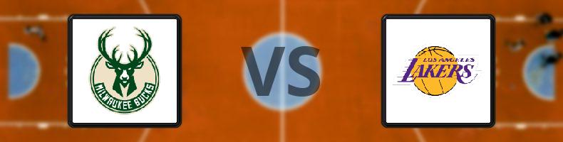Milwaukee Bucks - Los Angeles Lakers odds, speltips, resultat i NBA