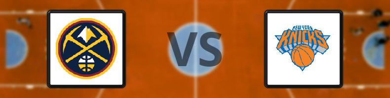Denver Nuggets - New York Knicks odds, speltips, resultat i NBA