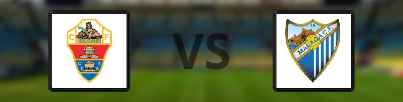 Elche - Malaga odds, speltips, resultat i La Liga