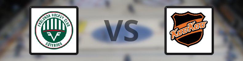 Frölunda - KooKoo odds, speltips, resultat i CHL