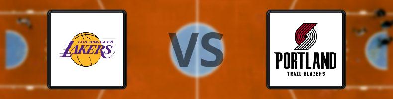 Los Angeles Lakers - Portland Trail Blazers odds, speltips, resultat i NBA