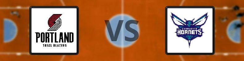 Portland Trail Blazers - Charlotte Hornets odds, speltips, resultat i NBA