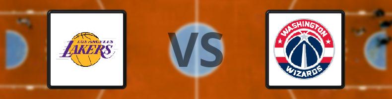Los Angeles Lakers - Washington Wizards odds, speltips, resultat i NBA