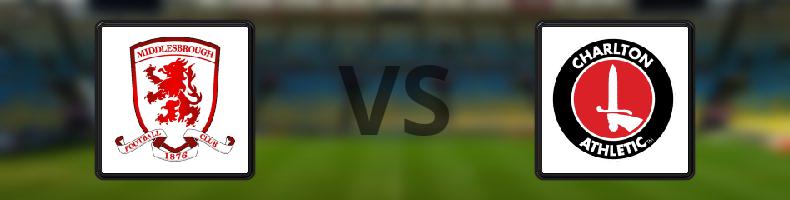 Middlesbrough - Charlton odds, speltips, resultat i EFL Championship