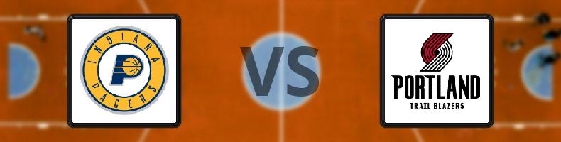 Indiana Pacers - Portland Trail Blazers odds, speltips, resultat i NBA