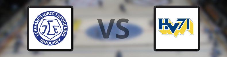 Leksand - HV71 odds, speltips, resultat i SHL