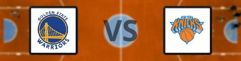 Golden State Warriors - New York Knicks odds, speltips, resultat i NBA
