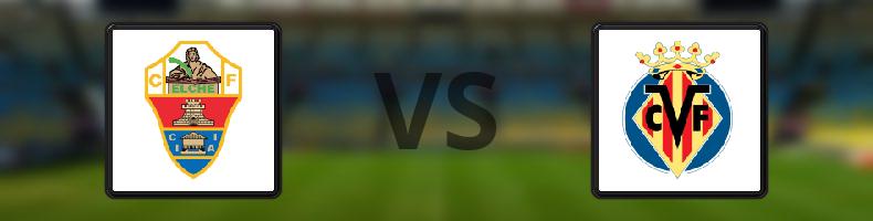 Elche - Villarreal odds, speltips, resultat i La Liga