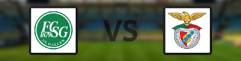 St. Gallen - Benfica odds, speltips, resultat i Europa League