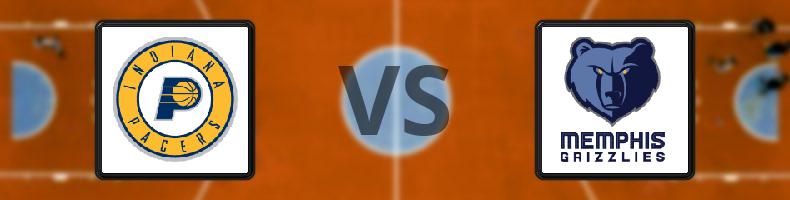 Indiana Pacers - Memphis Grizzlies odds, speltips, resultat i NBA