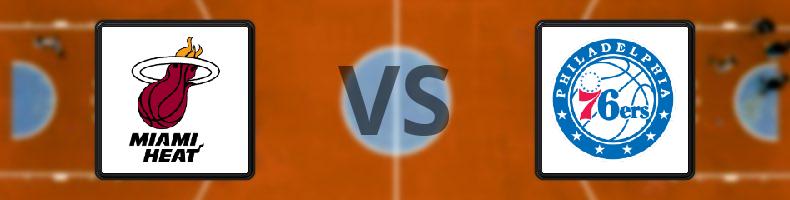 Miami Heat - Philadelphia 76ers odds, speltips, resultat i NBA