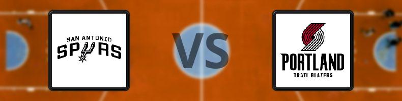 San Antonio Spurs - Portland Trail Blazers odds, speltips, resultat i NBA