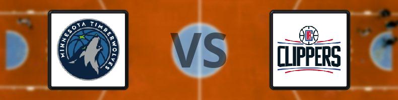 Minnesota Timberwolves - Los Angeles Clippers odds, speltips, resultat i NBA