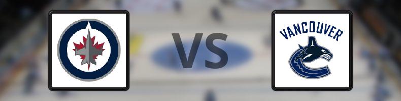 Winnipeg Jets - Vancouver Canucks odds, speltips, resultat i NHL