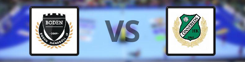Boden Handboll IF - Önnereds HK odds, speltips, resultat i Handbollsligan damer