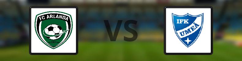 FC Arlanda - Umeå FC odds, speltips, resultat i Division 1