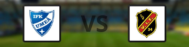 Umeå FC - Vasalunds IF odds, speltips, resultat i Division 1