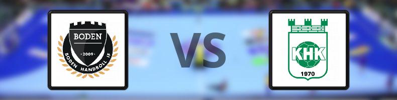 Boden Handboll IF - Kungälvs HK odds, speltips, resultat i Handbollsligan damer
