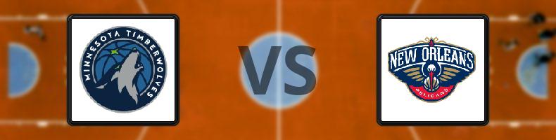 Minnesota Timberwolves - New Orleans Pelicans odds, speltips, resultat i NBA