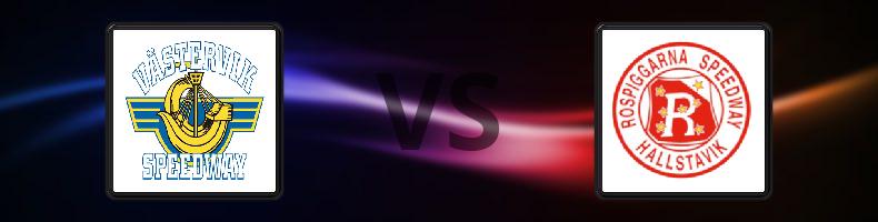 Västervik - Rospiggarna odds, speltips, resultat i Elitserien Speedway