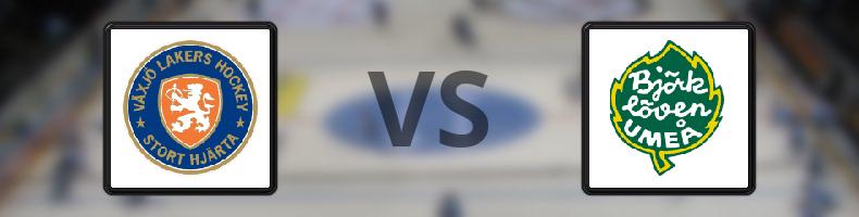 Växjö Lakers - Björklöven odds, speltips, resultat i SHL