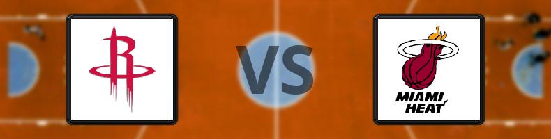 Houston Rockets - Miami Heat odds, speltips, resultat i NBA