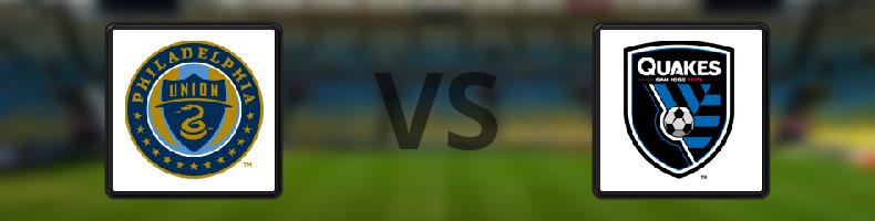 Philadelphia Union - San Jose Earthquakes odds, speltips, resultat i MLS