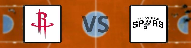 Houston Rockets - San Antonio Spurs odds, speltips, resultat i NBA