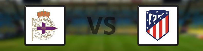 Deportivo La Coruna - Atlético Madrid odds, speltips, resultat i La Liga