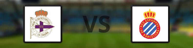 Deportivo La Coruna - Espanyol odds, speltips, resultat i La Liga